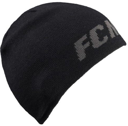 FC-Moto Corp Beanie Mütze Einheitsgröße mit Strick-Jaquard und 3D Logo