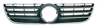 DM Autoteile 109176 Kühlergrill Kühlergitter Grill kompatibel für VW Polo IV 9N 9A4 9A2 9N2 9A6 Bj. 2005-2009