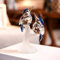 MCWJ Kristall Paar Vogel Miniaturfiguren Glas Tier Ornamente Kingfisher Papagei Home Decoration-Eisvogel_China