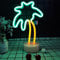 LED Kokosnuss Neonlicht Palm Baum Neonzeichen Neon Nachtlichter mit Halter Base Dorm Decor Light Marquee Zeichen Tischdekor Für Geburtstag Hochzeit Kinderzimmer Wohnzimmer Dekor
