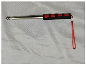 stormflag Teleskop Fahnenmast Edelstahl Handheld Flaggenstange Ausziehbare tragbare Fahnenstange Fahnenstange Clip Haken für Lehrer Klassenzimmer Tour Guide Banner Flagge 2m (rot)