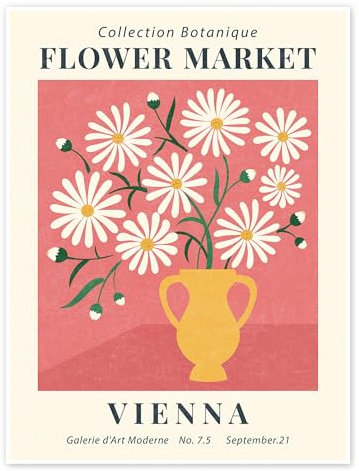 Flower Market Vienna Poster von TAlex 50 x 70 cm Wandbilder Wanddeko