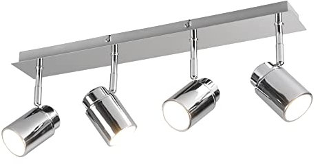 Trio Leuchten Bad Spotbalken Angelo 880400406, Metall Chrom, exklusiv Leuchtmittel 4x GU10