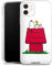 Slim Case extra dünn kompatibel mit Apple iPhone 12 Silikon Handyhülle transparent Hülle Snoopy Offizielles Lizenzprodukt Peanuts