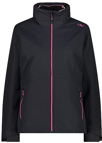 CMP - Woman Jacket Zip Hood Detachble Inn.Jacket, Woman, Antracite, 46