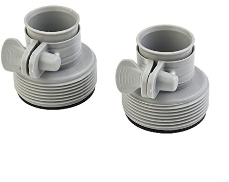 2 Stück Schlauch-Umwandlungs-Adapter-Set für Filterpumpe und Salzwasser-Umbausatz für Intex Schlauchadapter B Pool 3,2 cm auf 3,8 cm Pumpenteile Umwandlung Ersatz