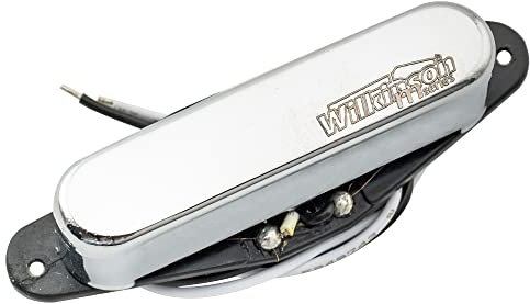 Wilkinson WOVT Low Gauss Vintage Nashville Céramique Micro Manche Telecaster Pickup pour Guitare électrique Tele Style, Chrome
