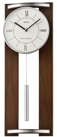 Seiko Wooden Pendulum Wall Clock QXH078Z