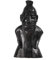 Windalf Holzfigur FREYR 15 cm Gartenfigur Kleine Holzdeko Geschwärzt Handarbeit Holz