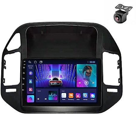 Android12 Autoradio per Mitsubishi Pajero V60 V68 V73 1999 2000 2001 2002-2006 2 DIN Stereo Car Tablet Pollici Schermo MP5 Lettore Multimediale Receiver Navigazione con Car-play (M150S 4core 2+32G)