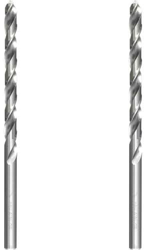 kwb HSS Metallbohrer extra lang Ø 10 mm mit speziellem Spitzenanschliff und hoher Schnittgeschwindigkeit beim kraftsparenden Bohren mit Akkuschraubern und Bohrmaschinen (Packung mit 2)