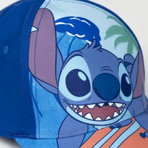 CERDÁ LIFE'S LITTLE MOMENTS Mädchen Kindermütze Mit Stitch-Visier, Blau Cap, Blau, Einheitsgröße EU