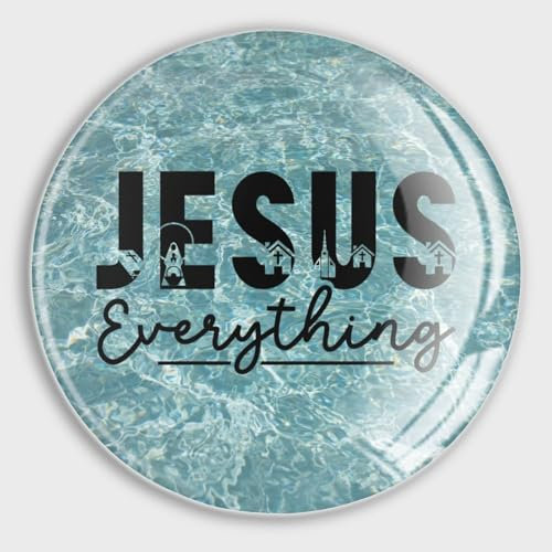 Evans1nism Jesus Everything Kühlschrankmagnete für Whiteboard, Inspiration, Worte, Buchstaben, Glas, starke Magnete, Kühlschrankaufkleber für Büroschränke, Whiteboard, 4 Stück