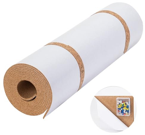 Kork Selbstklebend,pinnwand Kork,kork Rolle, Korkwand Pinnwand,korkwand, Pinnwand Selbstklebend Für Wand, Deko Büro, Küche, Poster-Pinnwand, Ideal Für Heimwerker (250 * 40 * 0.3)