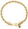 KRKC Kordelkette Armband Herren (18K Gold Vergoldet, 20.3)