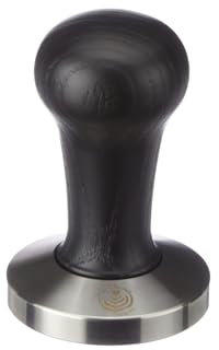 VIA CREMA Kaffee Tamper. Siebträger Tamper. Coffee Tamper Made in Italy. Kaffeemaschine Siebträger Zubehör (Black, 57 mm)