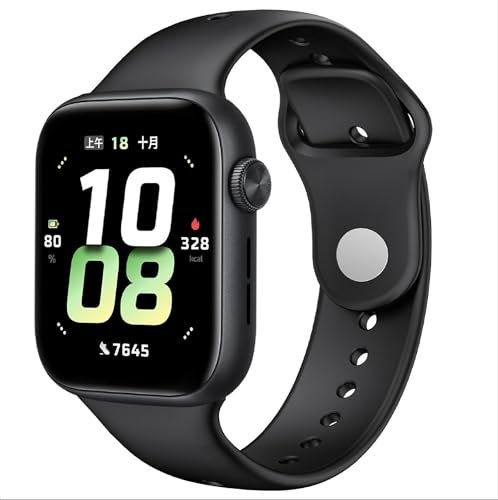 GIOPUEY Bracelet Compatible avec Honor Watch 5, Souple Silicone Sangle Bracelet [Résistant à l'usure] [Respirant] Montre Bracelet - Black