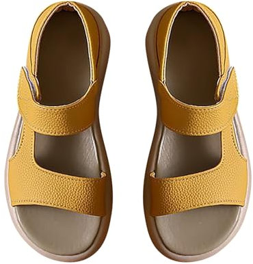 Generisch Sandales compensées pour femme - Pieds larges - Chaussures orthopédiques ouvertes - Sandales de plage - Soutien de l'arche - Chaussures d'été à séchage rapide - Sandales d'été à bout ouvert