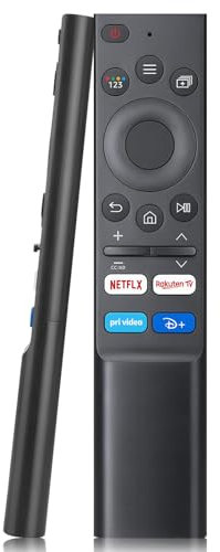 Remplacement Télécommande Samsung Compatible avec Tous Les Samsung Smart Téléviseurs (modèles 2016-2024) avec 4 raccourcis Clavier – Aucune Configuration requise