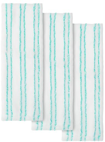 WOKEEPOW 3 Wischmopp Bezug 45*14cm, Wischlappen Boden Microfaser Putztuch, Microfasertücher Für Feuchte Bodentücher, Bodenwischer Ersatzbezug Wischlappen Boden, Bodenwischer Bezug, Grün