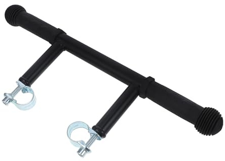 Edelstahl Universelle Komfort Kinderwagengriffverlängerung | Schwarze Metallausführung, für Babywagen und Kinderwagen, Täglich bei Spaziergängen und Ausflügen