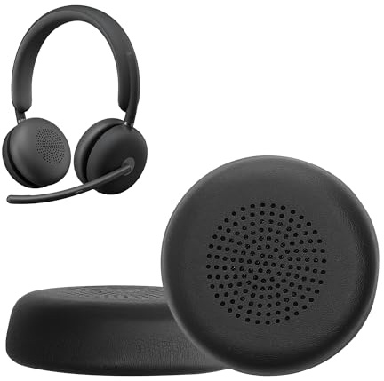 kwmobile 2X Ohr Polster für Logitech Zone Wireless 2 / Zone 950 Ohrpolster - Ersatz Ohrpolster - Kopfhörer Ersatzteile - Kopfhörer Ersatzpolster für Over Ear Headphones