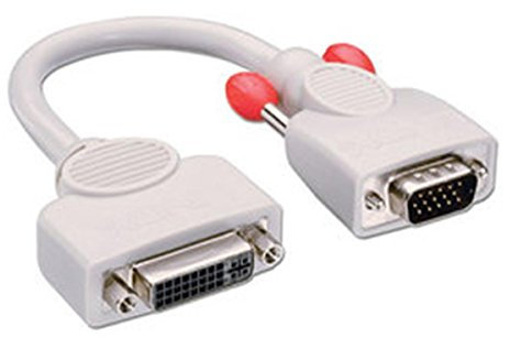 LINDY 41223 Cable Adaptador VGA a DVI, 0.2m
