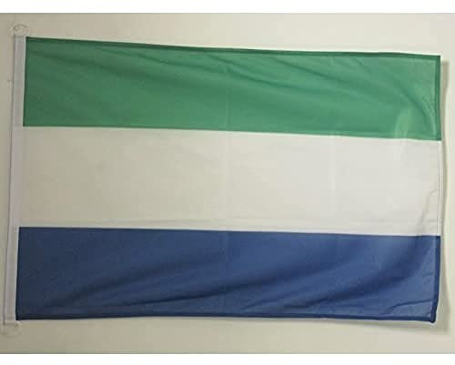 AZ FLAG Bandera de Sierra Leona 90x60cm Uso Exterior - Bandera SIERRALEONESA 60 x 90 cm Anillos