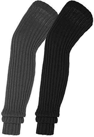 Urban GoCo Damen Stulpen Overknee Strick Beinwärmer (#3)