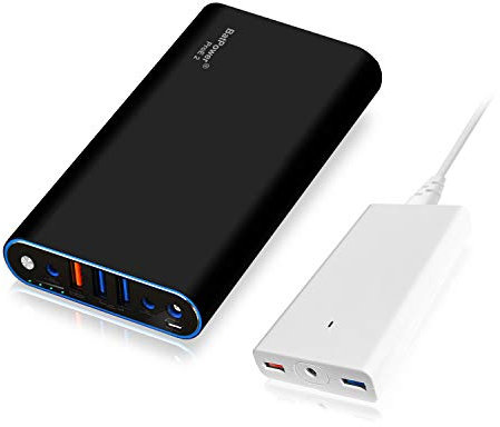 BatPower ProE 2 EX7B 98Wh Laptop Power Bank Compatibile con MacBook Pro Air Batteria esterna Caricatore portatile con 120W Sottile adattatore di alimentazione com USB QC -per il 2015 e prima laptop