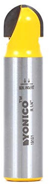 Yonico 19101 1/2-Inch Diameter Core Box Router Bit 1/2-Inch Shank