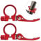 DAZISEN Bicycle Seat Tube Clip - Aluminium Alloy Ultralight Quick Release Road Bike Seatpost Seat Post Clamp 34.9mm Red,2*Red,34.9mm