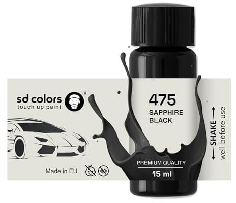 SD COLORS Neue lackstift SAPHIRSCHWARZ 475 Reparatur KRATZEN 15 ml (Farbe)