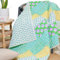 Tagesdecke Steppdecke - 127 x 152 cm Mehrfarbige Tropische Patchwork aus Reiner Baumwolle Vintage indisch werfen Soft Warme Dekorativ Reversibel Ethnisch Plaid Decke für Wohnzimmer und Sofa