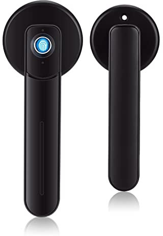 Fingerabdruck Türschloss, Smart Biometric Fingerprint Lock, 2 iN 1 Keyless Entry-Türschloss, mit USB-Notladung, sicherer Finger-ID, einfache Installation, für die Sicherheit zu Hause