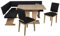 MSZ Design Eckbank Eckbankgruppe Essgruppe Verona 150 x 181 cm Sonoma Eiche