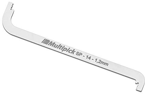 Multipick ELITE Lockpicking Spanner Profi SP-14 TOK 1,2 mm Breite – Tension Over Keyway - Schloss Spanner Werkzeug Tool für das Lockpicking Set und Dietrich Set für Anfänger und Profis