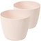 Tymar Pot de Fleurs, Lot de 2 (Rose poudré, ø 10 cm)