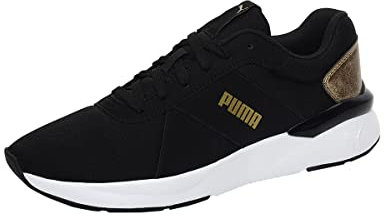 PUMA Damen Undefined Rose Rare Metallics Damen Sneakers 37 Black Team Gold Beige