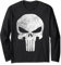 Marvel Punisher Skull Symbol Distressed Long Sleeve T-Shirt