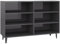 vidaXL Sideboard Beistellschrank Kommode Schrank Anrichte Bücherregal Bücherschrank Mehrzweckschrank Standschrank Hochglanz-Grau 103,5x35x70cm Holzwerkstoff
