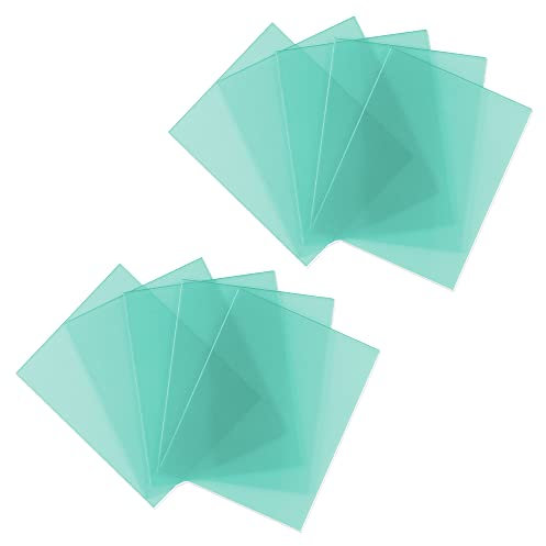 JALUWELD 10 Stück Schweißschild für Automatik Schweißhelm,Automatischer Schweißglas transparent aus PC(123x98mm)