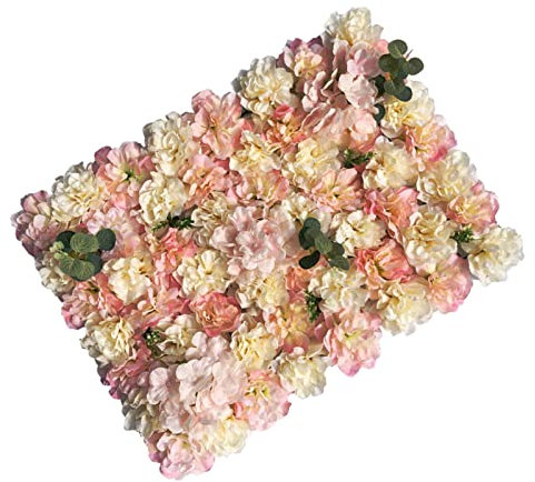 ksamwjf Künstliche Hecken Panels Sichtschutz Zaun Blumen Wandschirm, für Hochzeit im Freien Familienfest Bühnenhintergrunddekoration