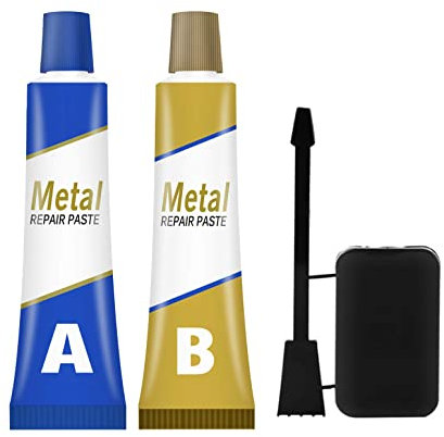 Metal Cast Iron Magic Repair Glue, Universal Industrial Heat Resistance Cold Weld Metal Repair Paste A & B Gel Glue, for Metal, Plastic & PVC, Wood, Concrete (100g)