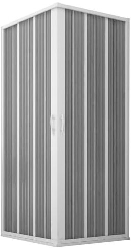 Decorspace Eck-Duschkabine Flex mit breitem Band, zentraler Öffnung und kleinerem Faltenbalg Made in Italy, 10 Jahre Garantie (70 x 100 cm)