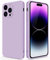 GiiYoon Case Compatible with iPhone 14 Pro Max, Slim Liquid Silicone Shockproof Phone Case with Soft Microfiber Lining- Purple