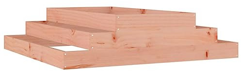 vidaXL Pflanzkübel, Blumenkasten Stufen-Design, Hochbeet für Garten Dekorativ, Pflanzpyramide Kräuterpyramide, Massivholz Douglasie