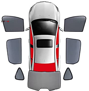 COOFBE Auto Sonnenschutz Für VW Für Golf 7 Für Variant 2012–2020 Magnetischer Auto-Sonnenschutz Frontscheibenrahmen Vorhang Hinteres Seitenfenster Autofenster Sonnenschutz (Größe : 7PCS)