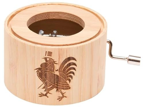 Spieluhr aus Bambus mit dem Kinderlied: Ein Vogel wollte Hochzeit machen (Vogelhochzeit) - music box von Kurbelwerk green-line, Motiv Bräutigam