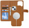 Zouzt for iPhone 13/14 6.1 Inch Detachable Wallet Case with Card Holder for MagSafe, Premium PU Leather 2 in 1 Flip Folio Book Magnetic Stand Protective Phone Cover for iPhone 13/14 - Brown